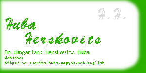 huba herskovits business card